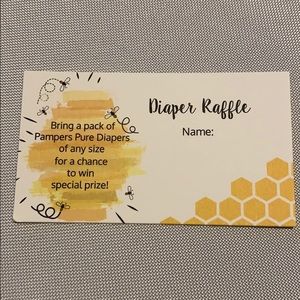 Baby shower raffle tickets